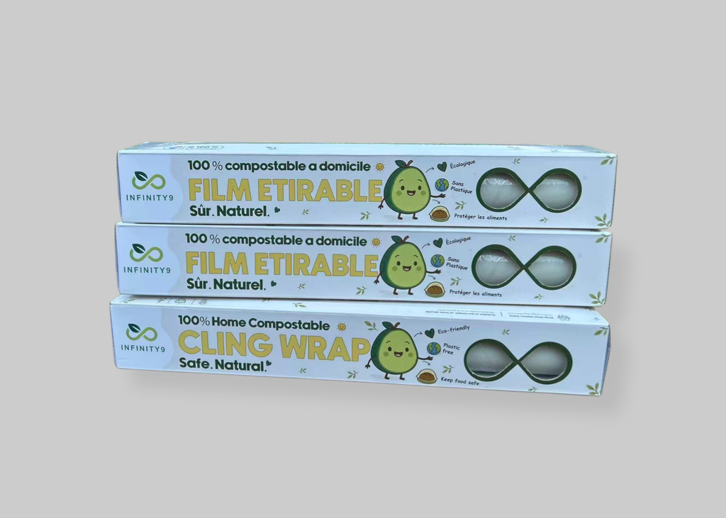 3-Pack Bundle: Infinity9 100% Home Compostable Cling Wrap