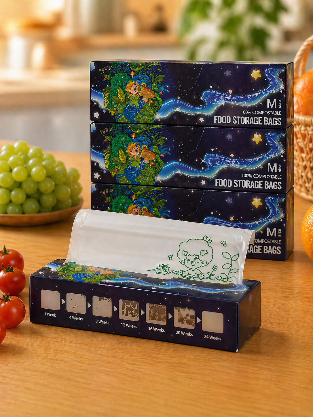 Infinity9 Compostable Food Storage Bags (20 bags)