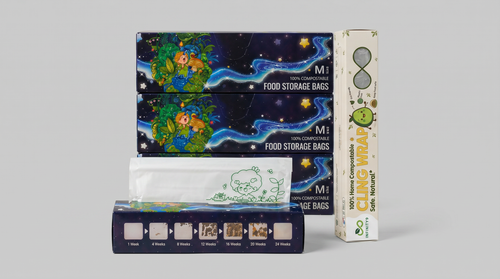 Compostable Cling Wrap + Storage Bag Bundle Kit