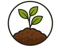 compost logo plant