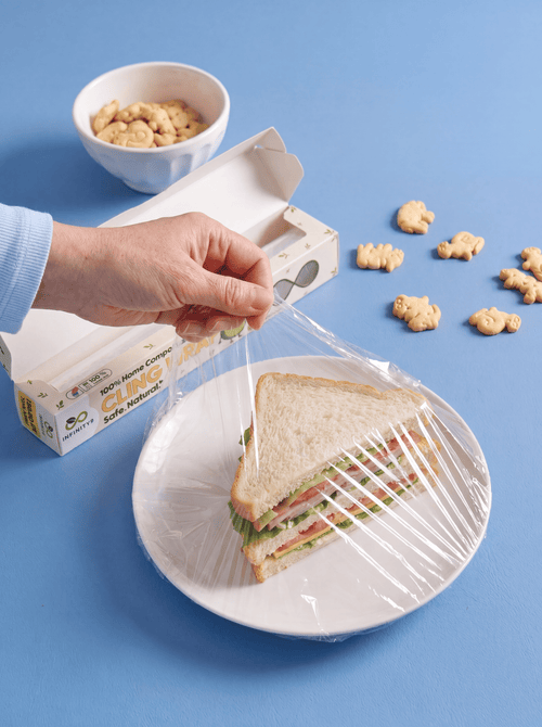 100% Home Compostable Cling Wrap: Standard Roll (1 roll)