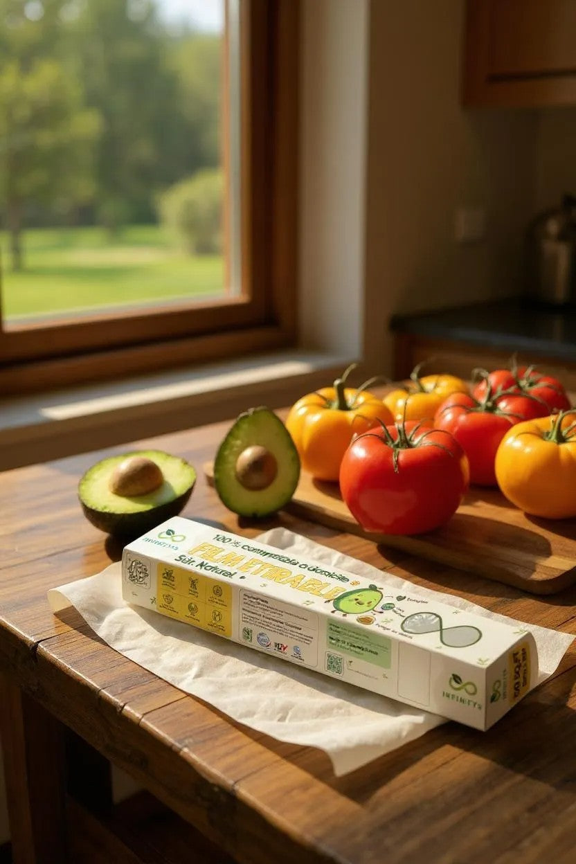 100% Home Compostable Cling Wrap — Standard Roll