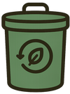 simple compost bin logo